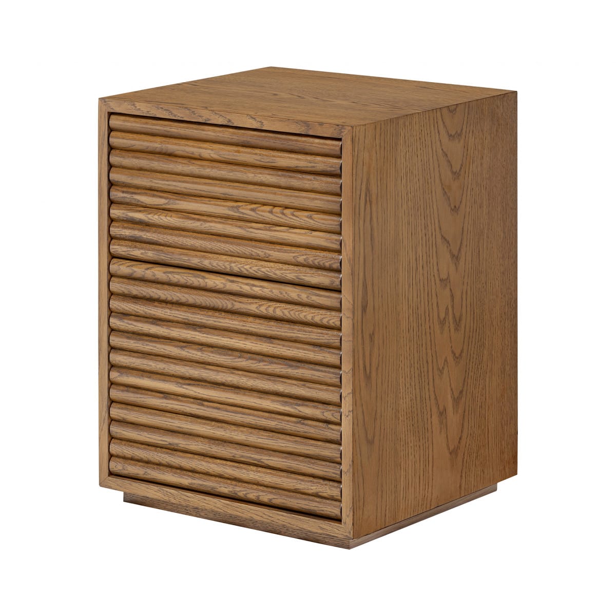 DI Designs Living Charlton Bedside Table | Oak in Walnut Finish House of Isabella UK