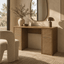 DI Designs Living Charlton Desk | Oak in Walnut Finish House of Isabella UK