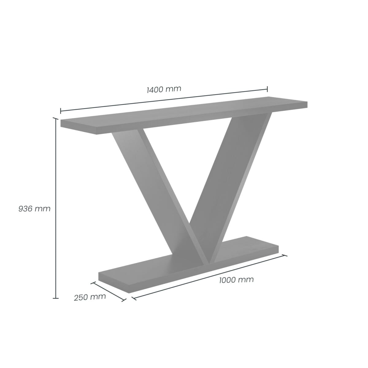 DI Designs Living Five Console Table | Black House of Isabella UK