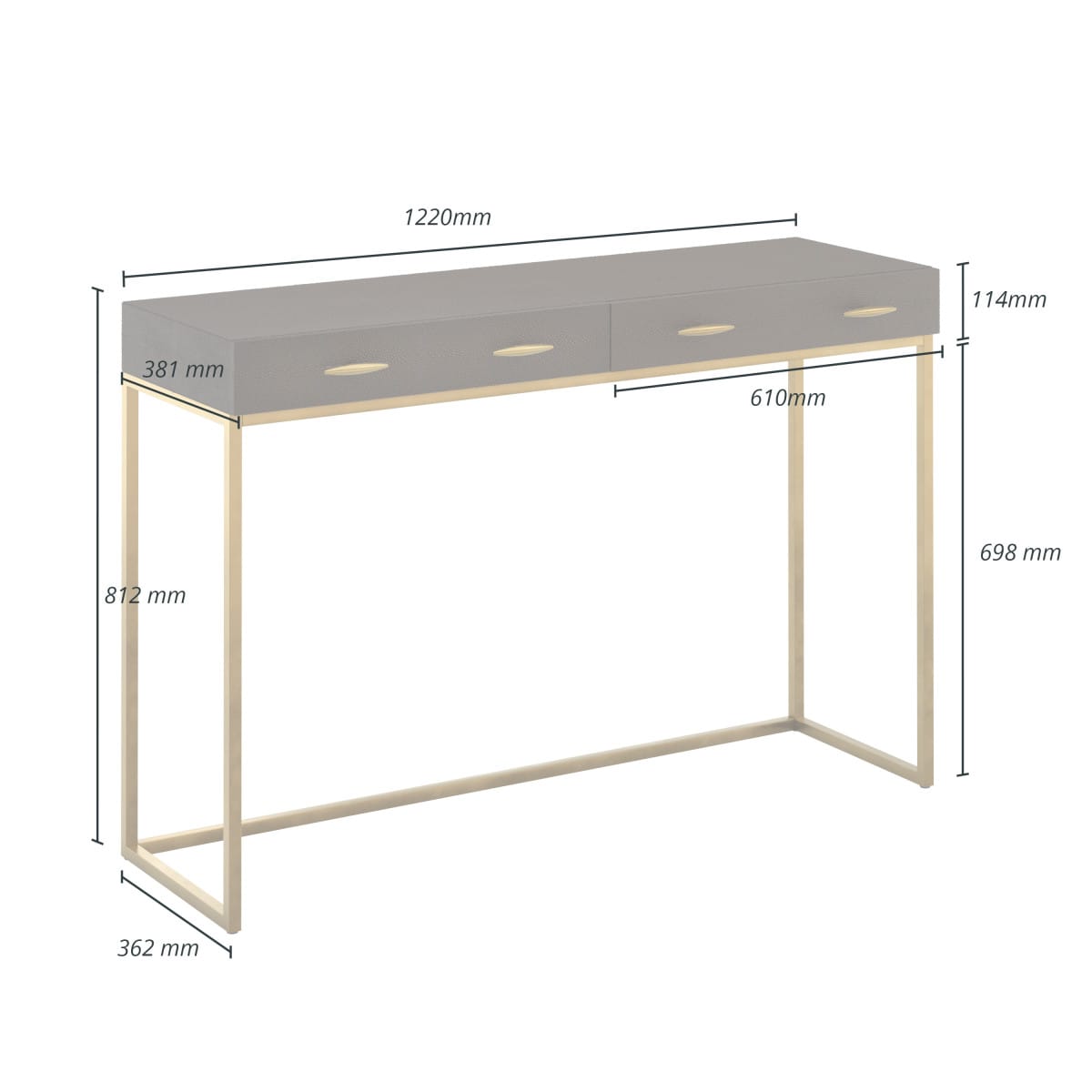 DI Designs Living Hampton Console Table | Brown House of Isabella UK