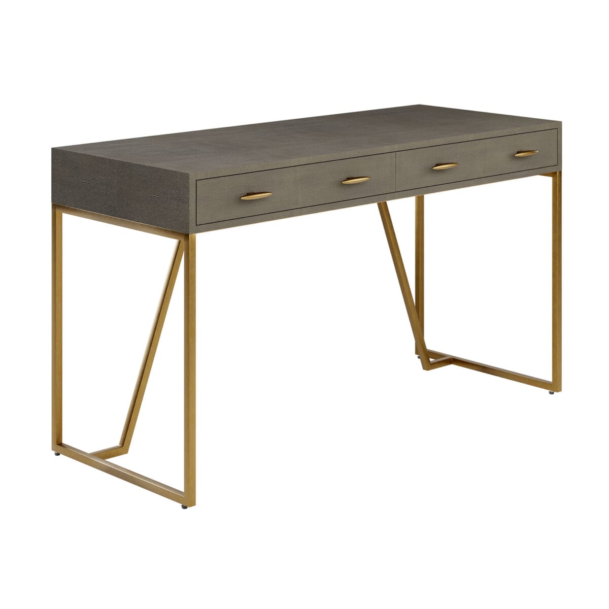 DI Designs Living Hampton Desk | Grey Shagreen House of Isabella UK