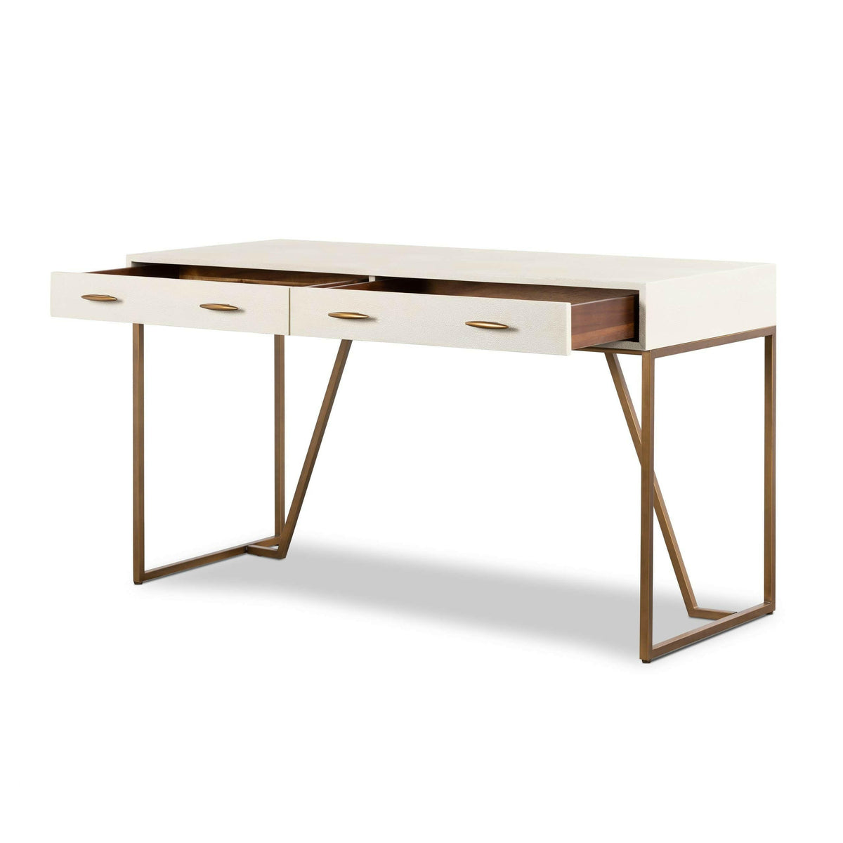 Hampton Desk - Ivory Shagreen.