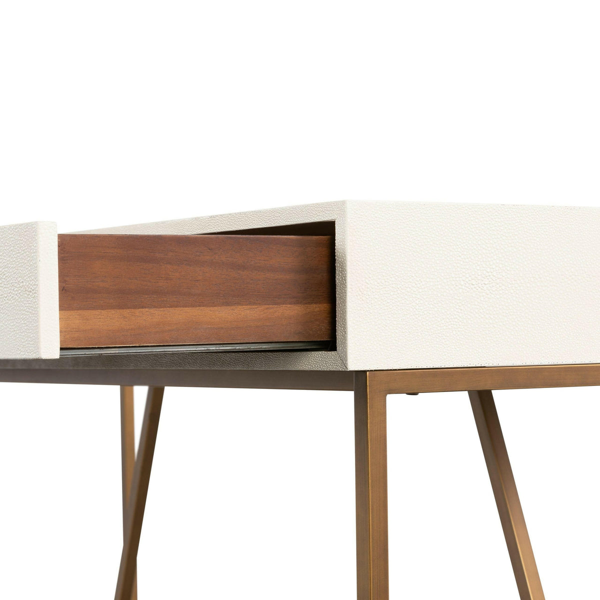 Hampton Desk - Ivory Shagreen.