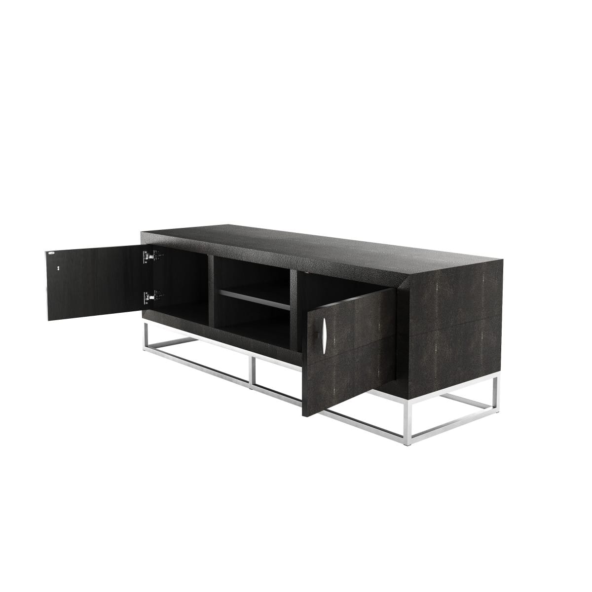 DI Designs Living Hampton TV Unit | Black Shagreen House of Isabella UK
