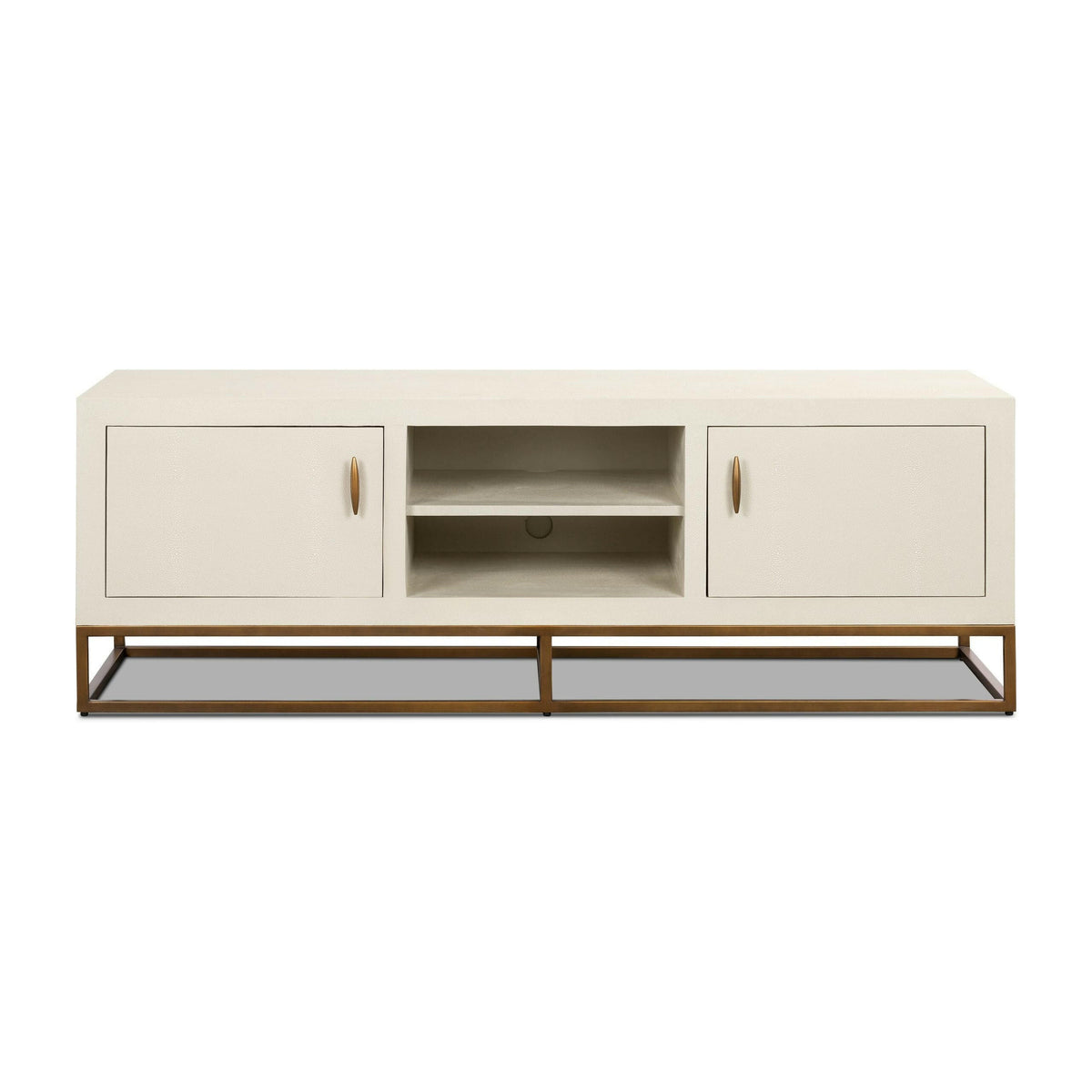 Hampton TV Unit - Ivory Shagreen.