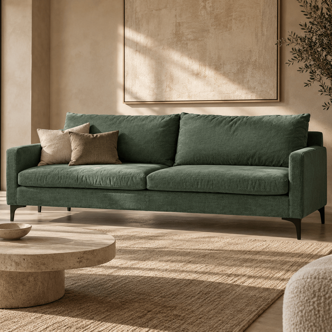 DI Designs Living Himbleton Sofa | Green Upholstered House of Isabella UK