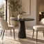 DI Designs Living Leckford Ribbed Occasional Table | Black Oak House of Isabella UK