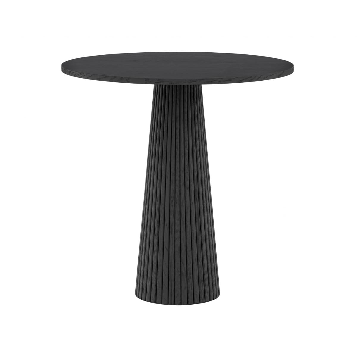 DI Designs Living Leckford Ribbed Occasional Table | Black Oak House of Isabella UK