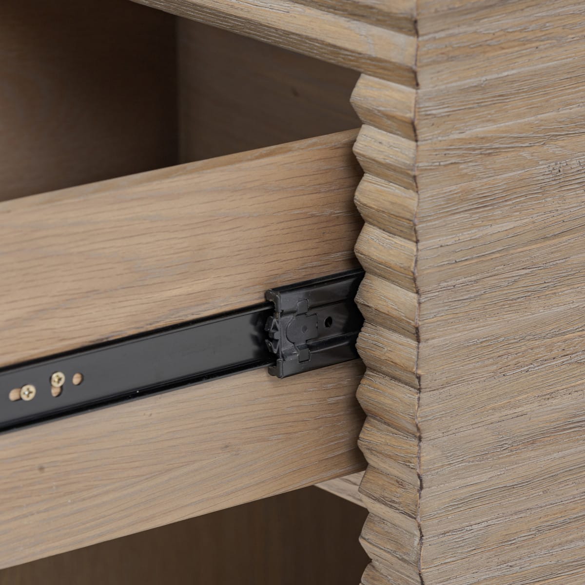 DI Designs Living Wickham Bedside Table | One Drawer | Oak | Ribbed House of Isabella UK
