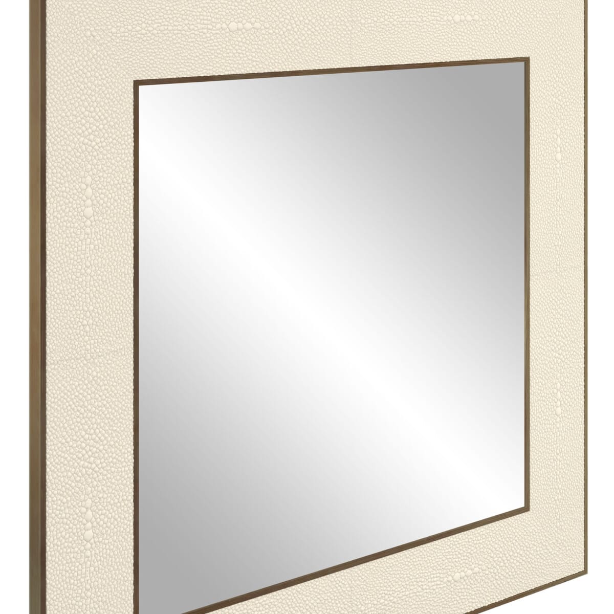 DI Designs Mirrors Hampton Mirror | Small Square | Ivory Shagreen House of Isabella UK