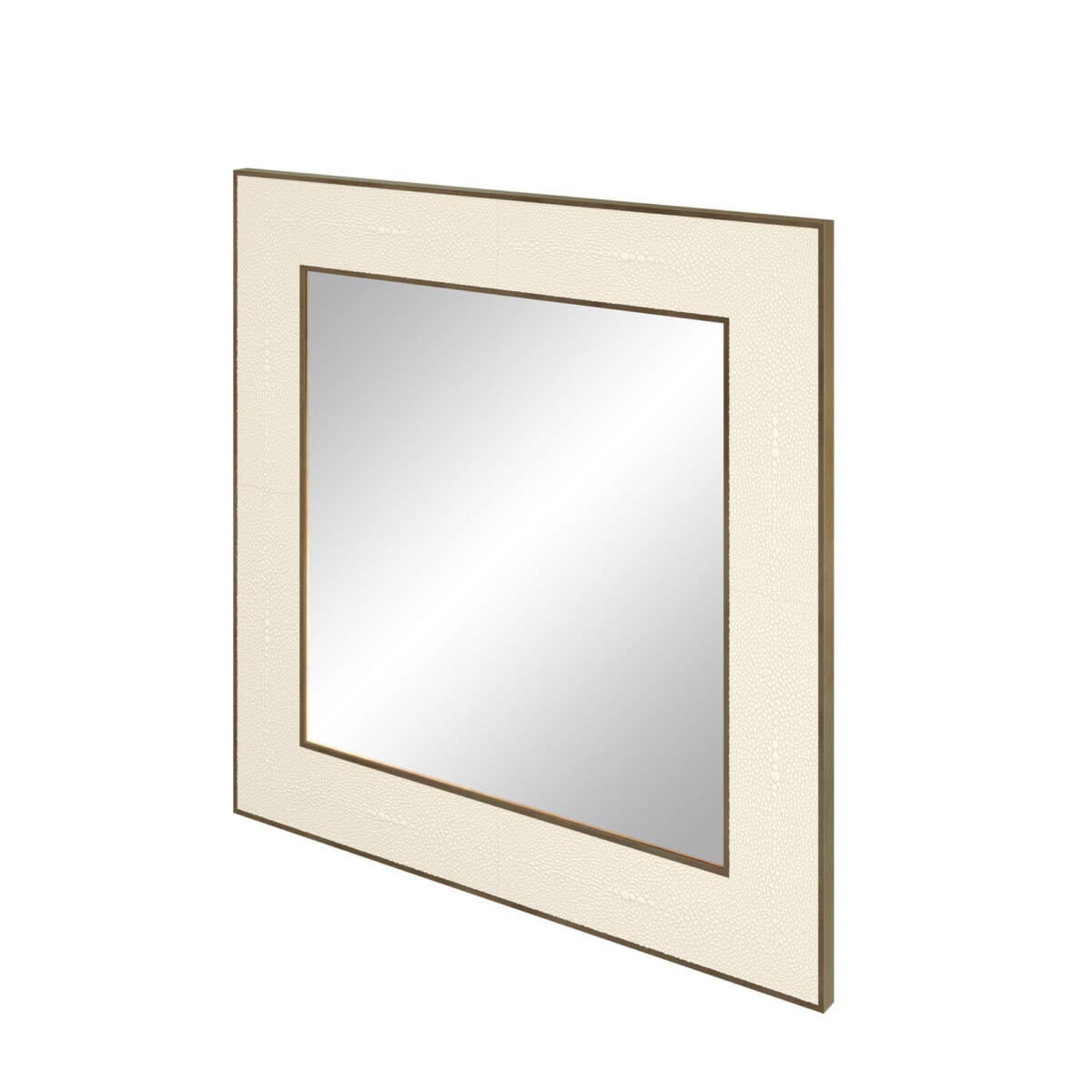 DI Designs Mirrors Hampton Mirror | Small Square | Ivory Shagreen House of Isabella UK
