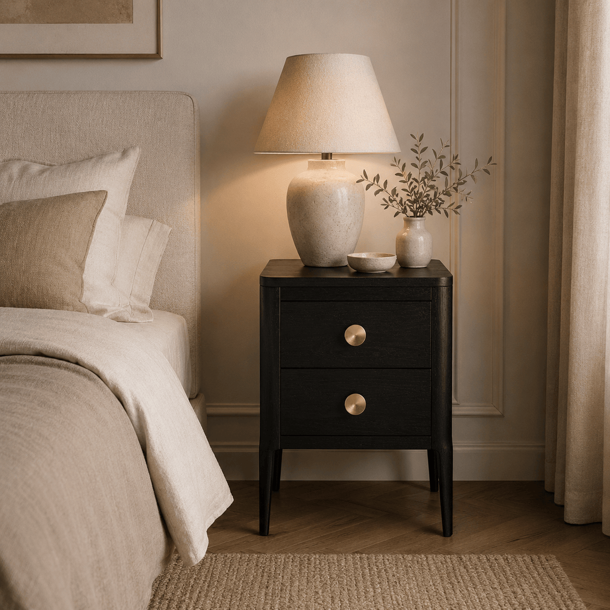 DI Designs Sleeping Abberley Bedside - Black House of Isabella UK
