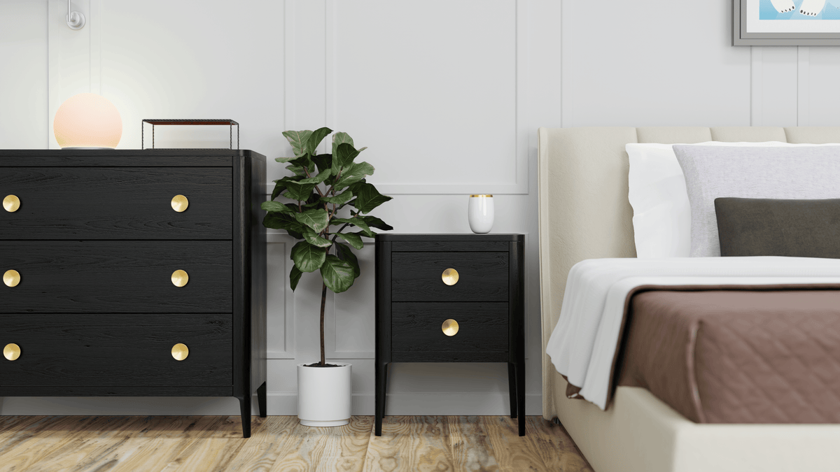 DI Designs Sleeping Abberley Bedside - Black House of Isabella UK