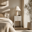 DI Designs Sleeping Radford Bedside - 2 drawer - Grey House of Isabella UK