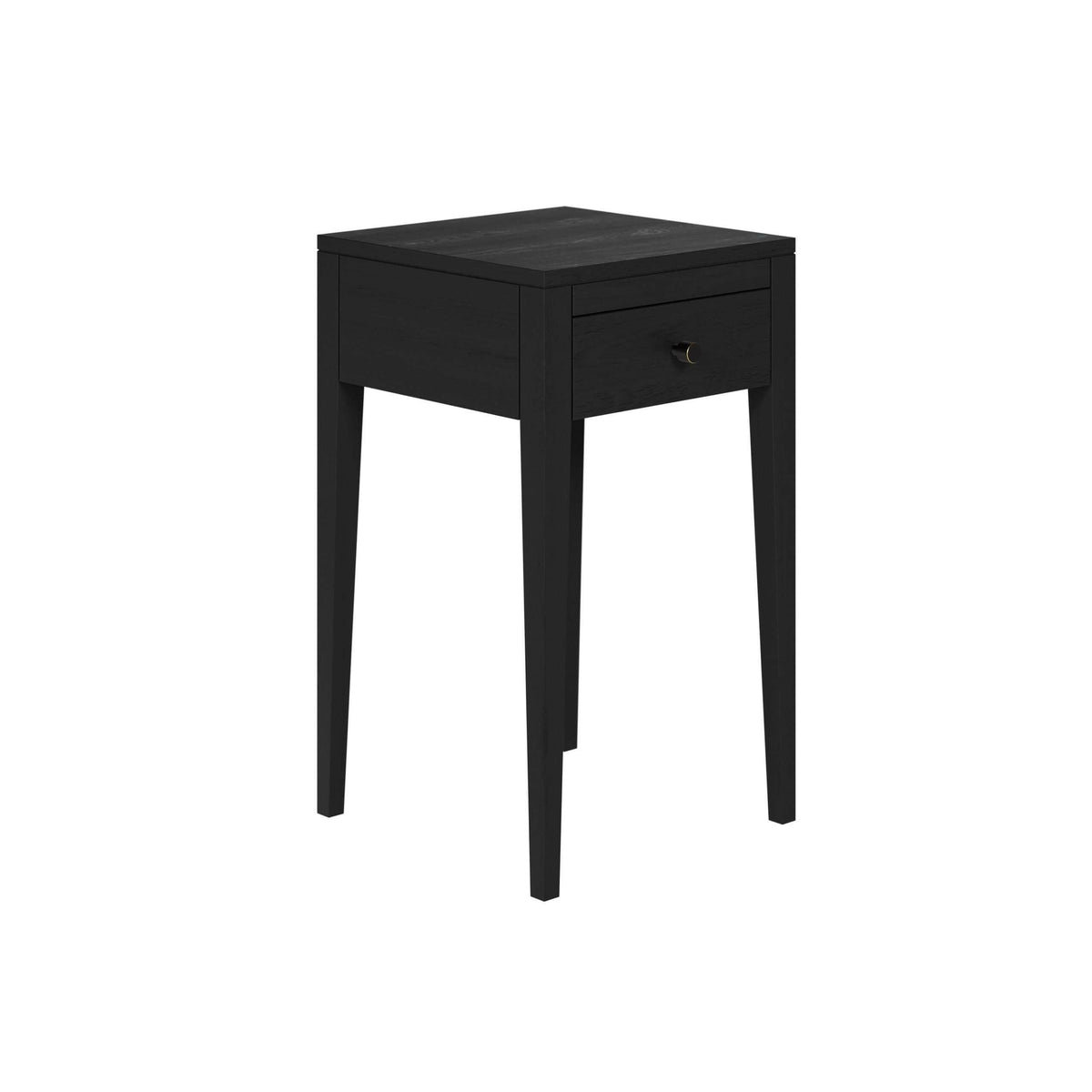 Radford Bedside - Black - 1 Drawer.