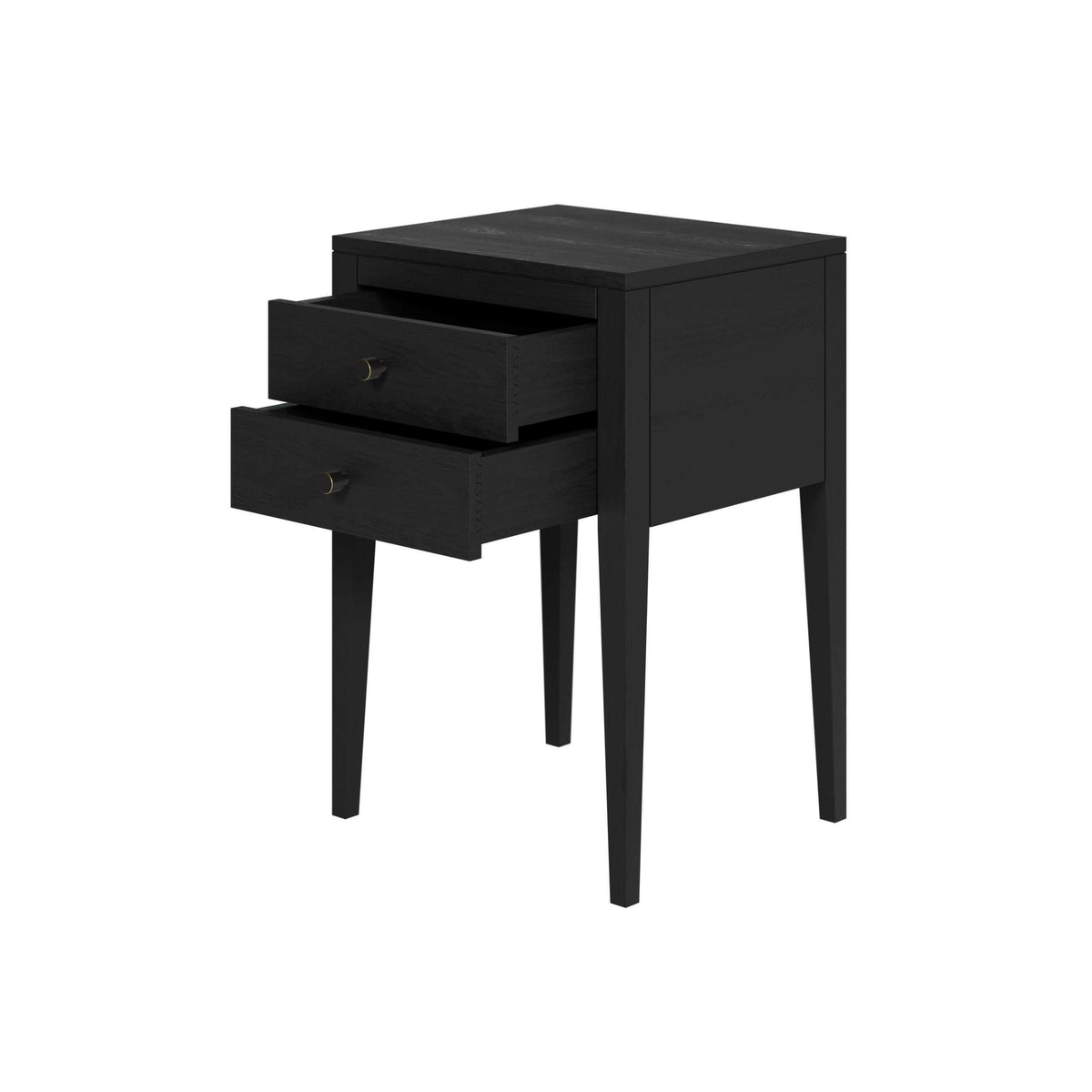 Radford Bedside - Black - 2 Drawers.