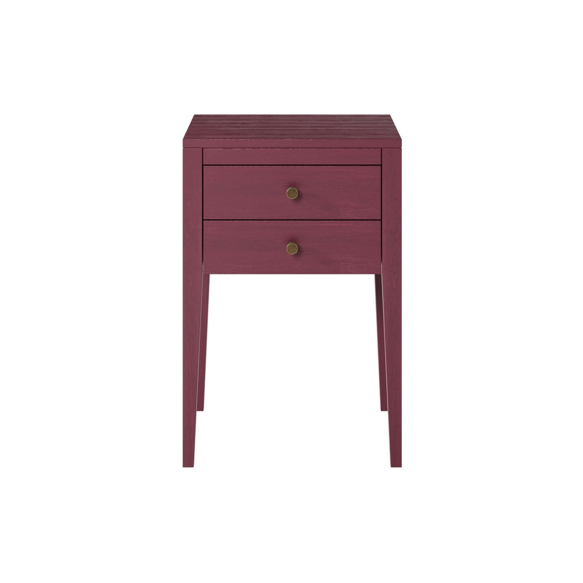 Radford Bedside - Red - 2 Drawers.
