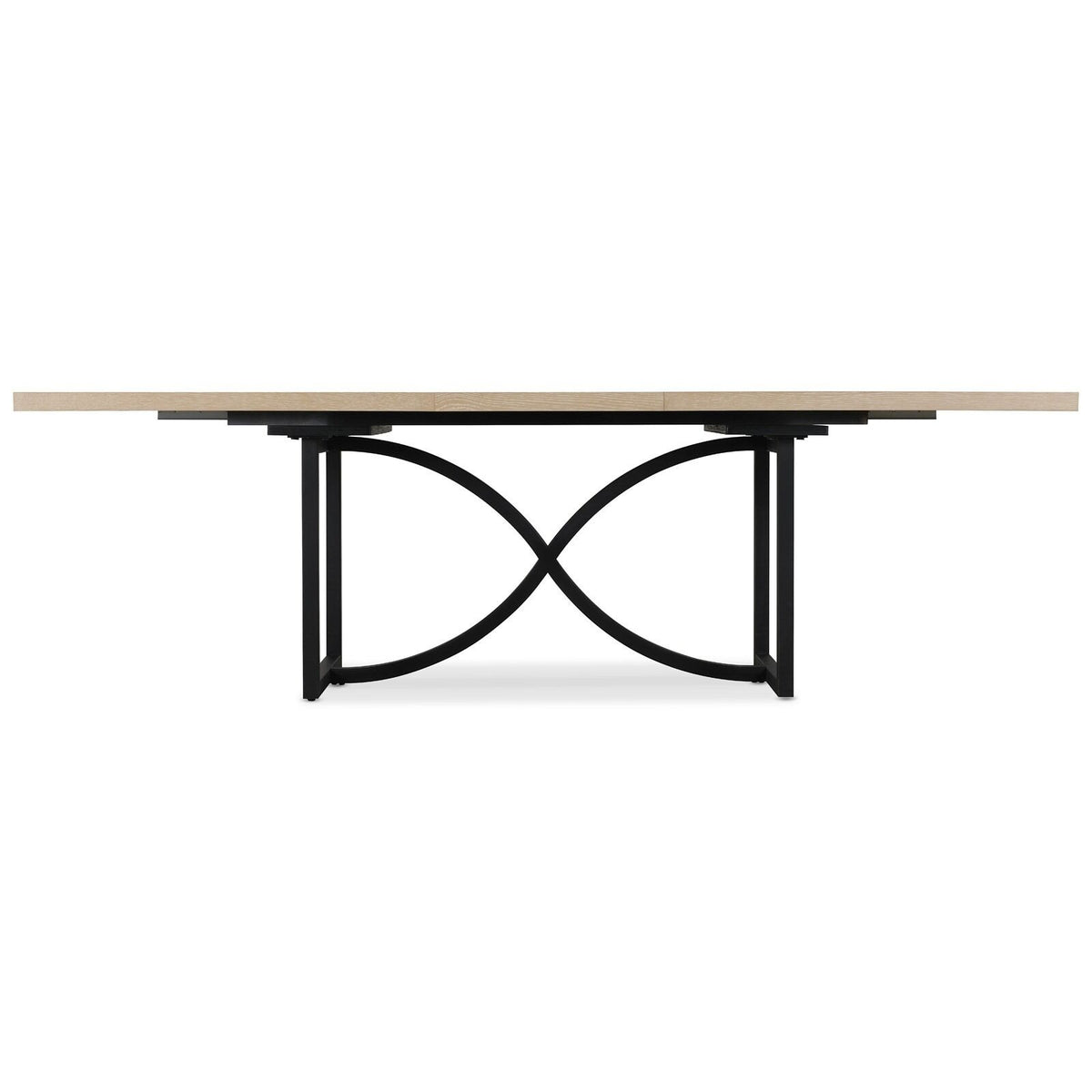 Tranquillity Rectangle Extending Dining Table with Metal Base 204-260cm