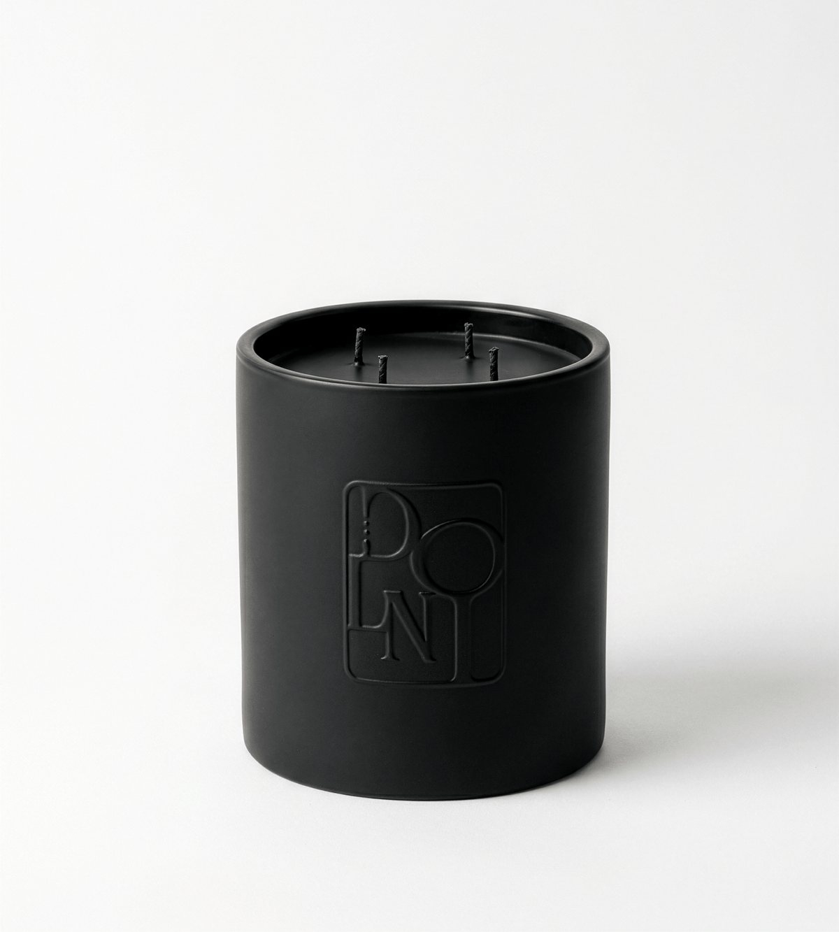 DOLNI CANDLE Dolni XL Black Ceramic 2200g Tuberose & Sandalwood Candle House of Isabella UK