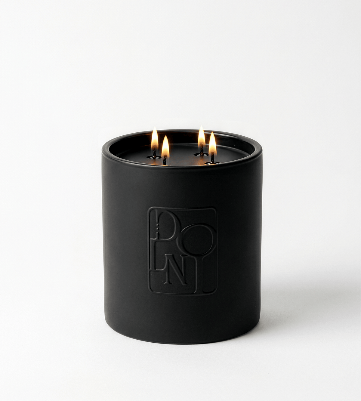 DOLNI CANDLE Dolni XL Black Ceramic 2200g Tuberose & Sandalwood Candle House of Isabella UK