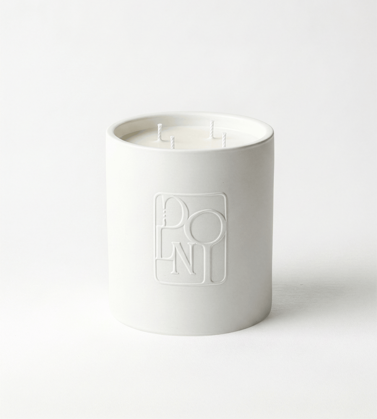 DOLNI CANDLE Dolni XL White Ceramic 2200g Amber & Patchouli Candle House of Isabella UK
