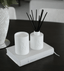 DOLNI REED DIFFUSER Dolni Large White Ceramic Blackberry Oud 500ml Reed Diffuser House of Isabella UK