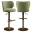 Bar stool Amely pistache softweave swivel
