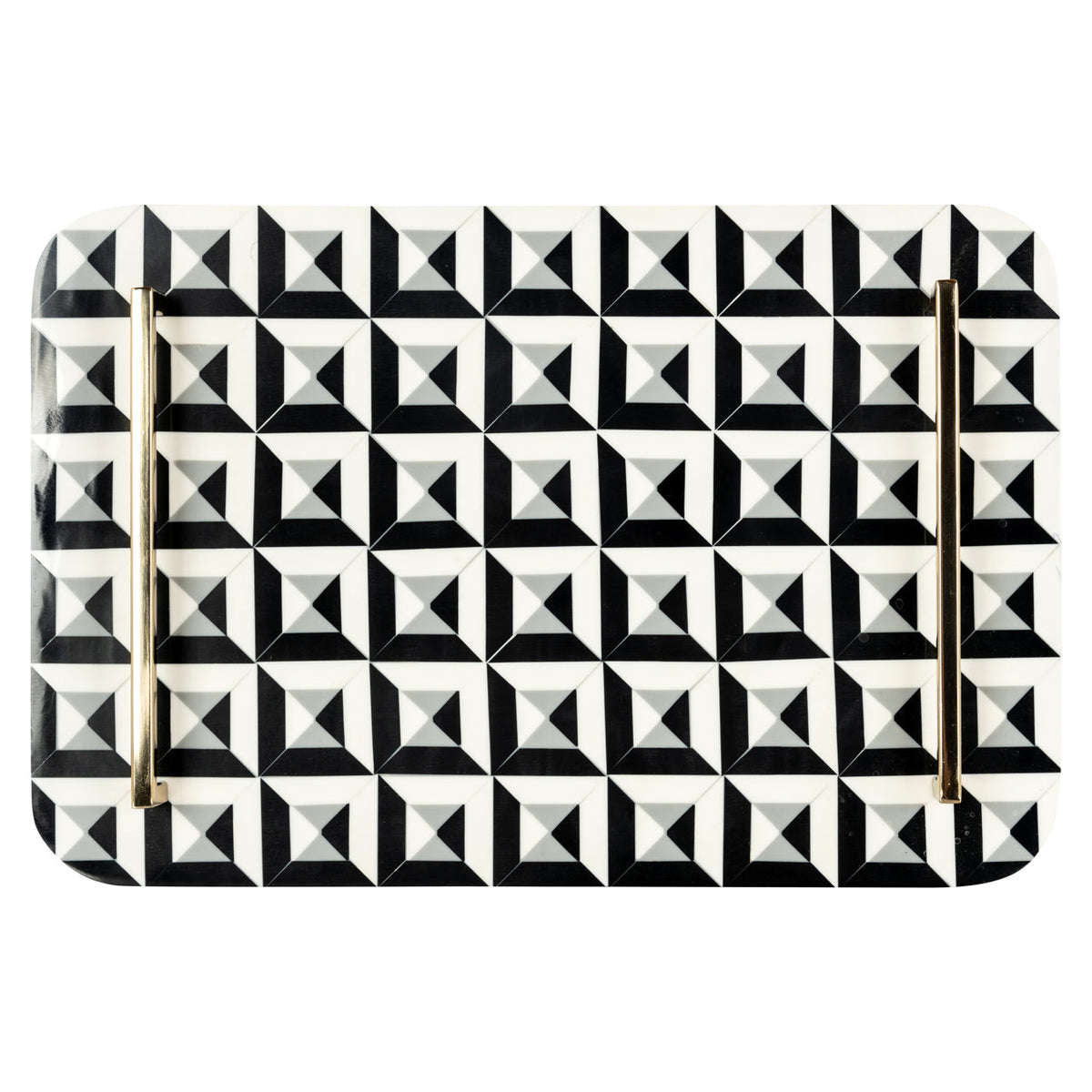 Tray Birte black/white