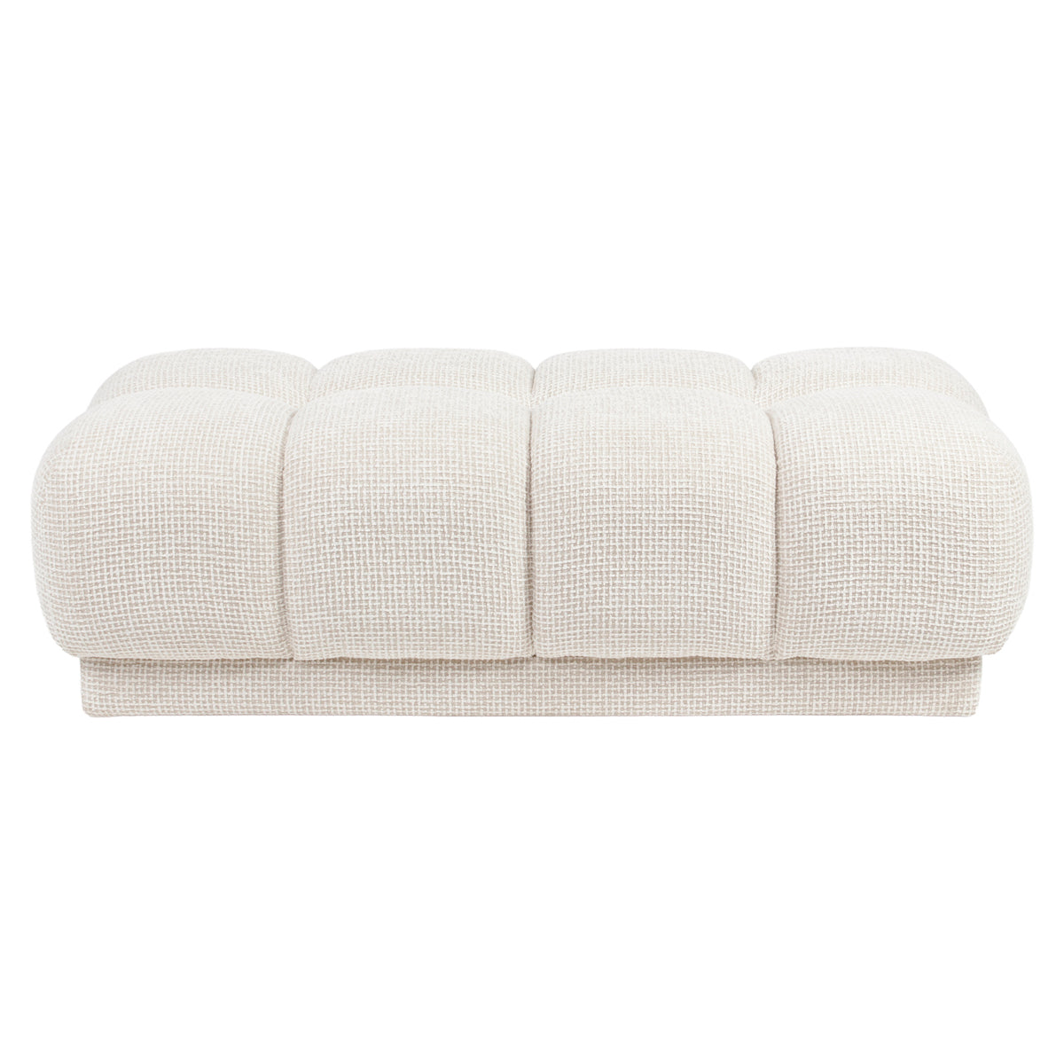 Pouffe & Footstool Noah beige blockweave