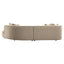 Sofa Romero sand tweed ottoman right fire retardant