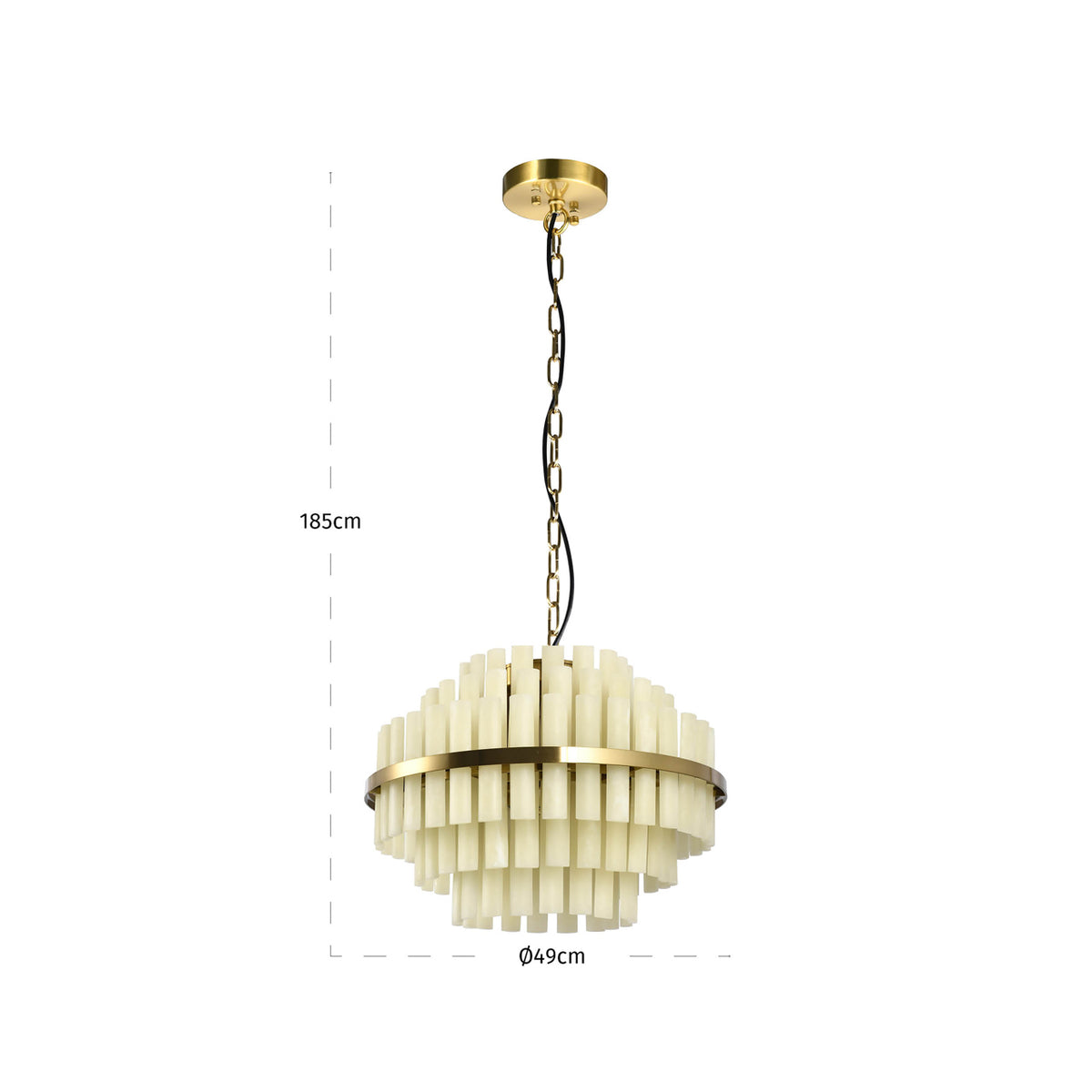 Chandelier Zerine white