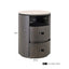 Nightstand Nando brown 2-drawers