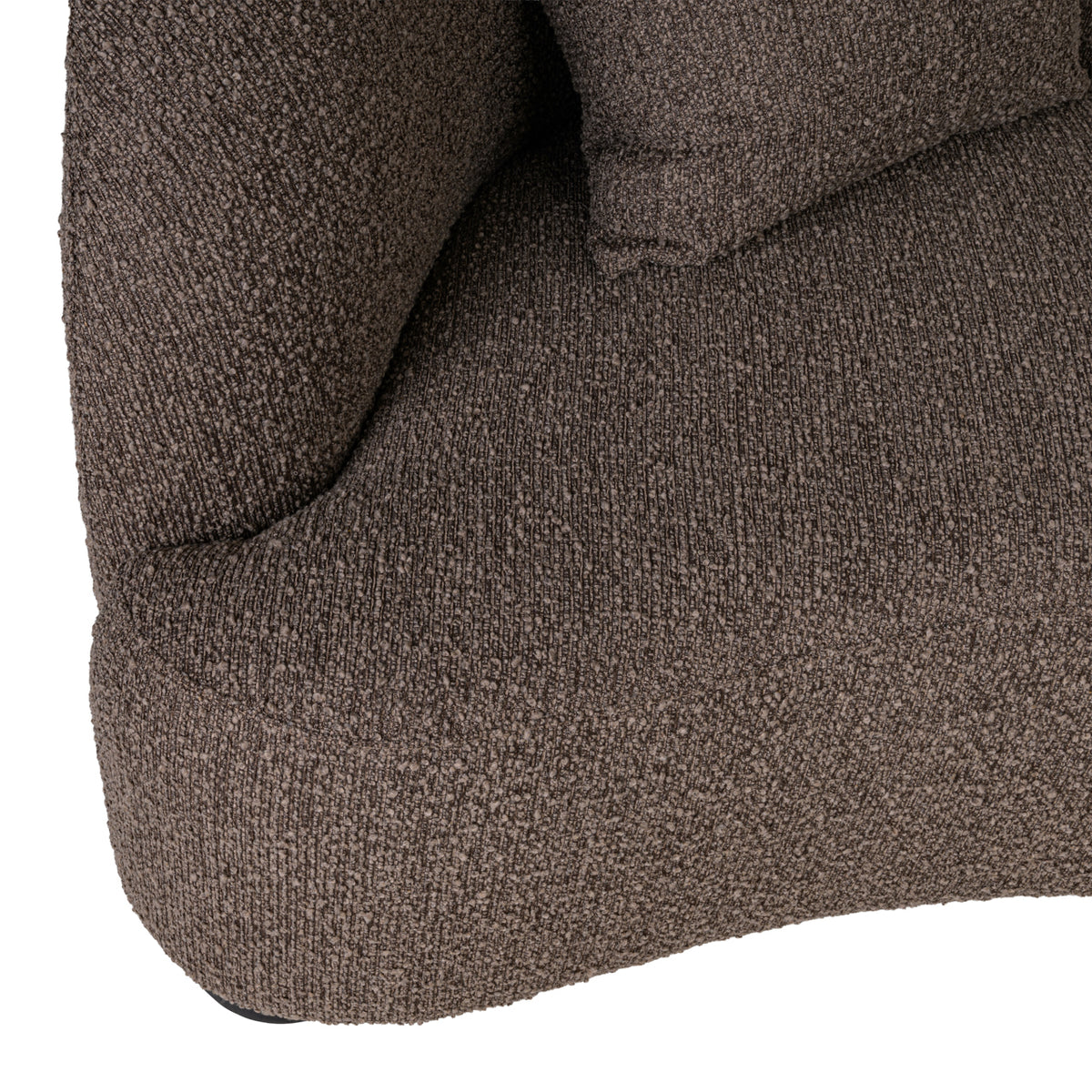Sofa Pandora brown chunky lounge right