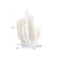Decorative object Lilly white coral look