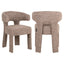 Dining chair Nerio mocca linear