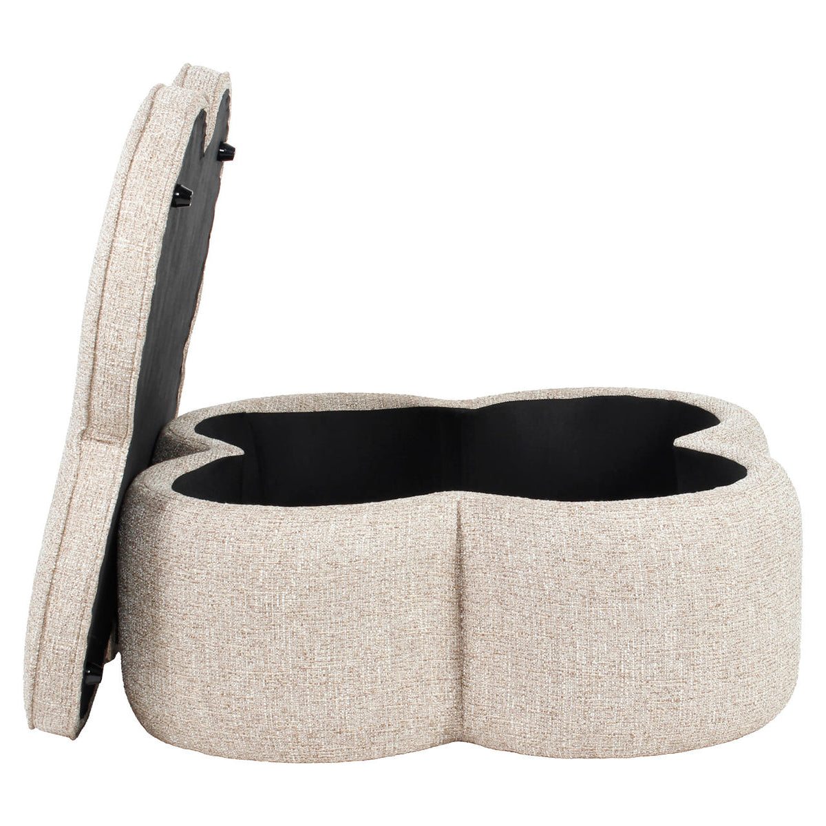 Pouffe & Footstool Corbeau sand tweed