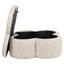 Pouffe & Footstool Corbeau sand tweed