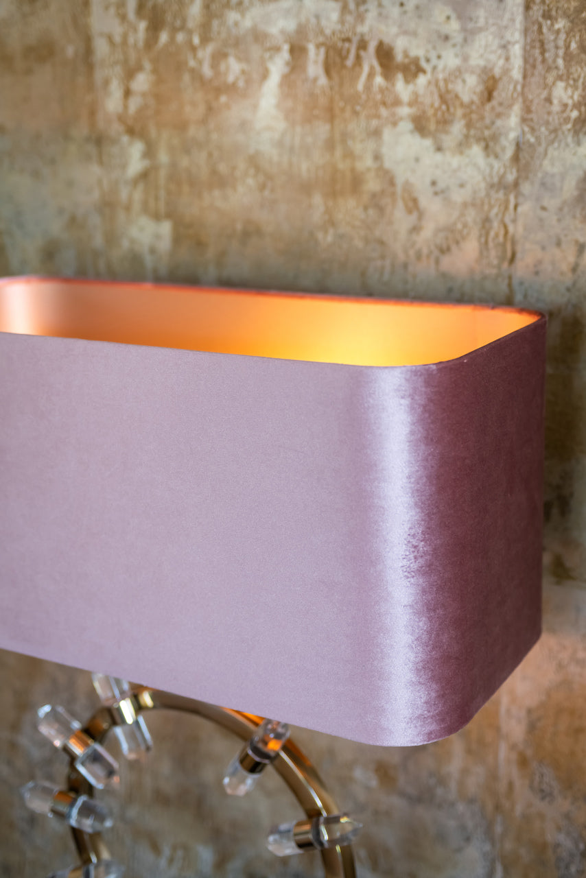 Lampshade Old rose old rose rectangular