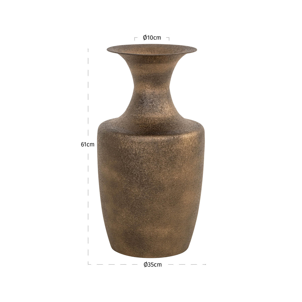 Vase Danique gold