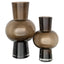 Vase Liora brown large
