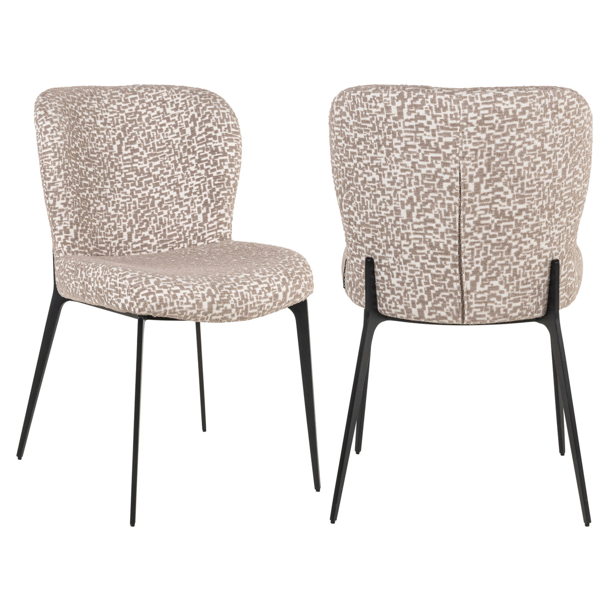 Dining chair Sergio natural geo