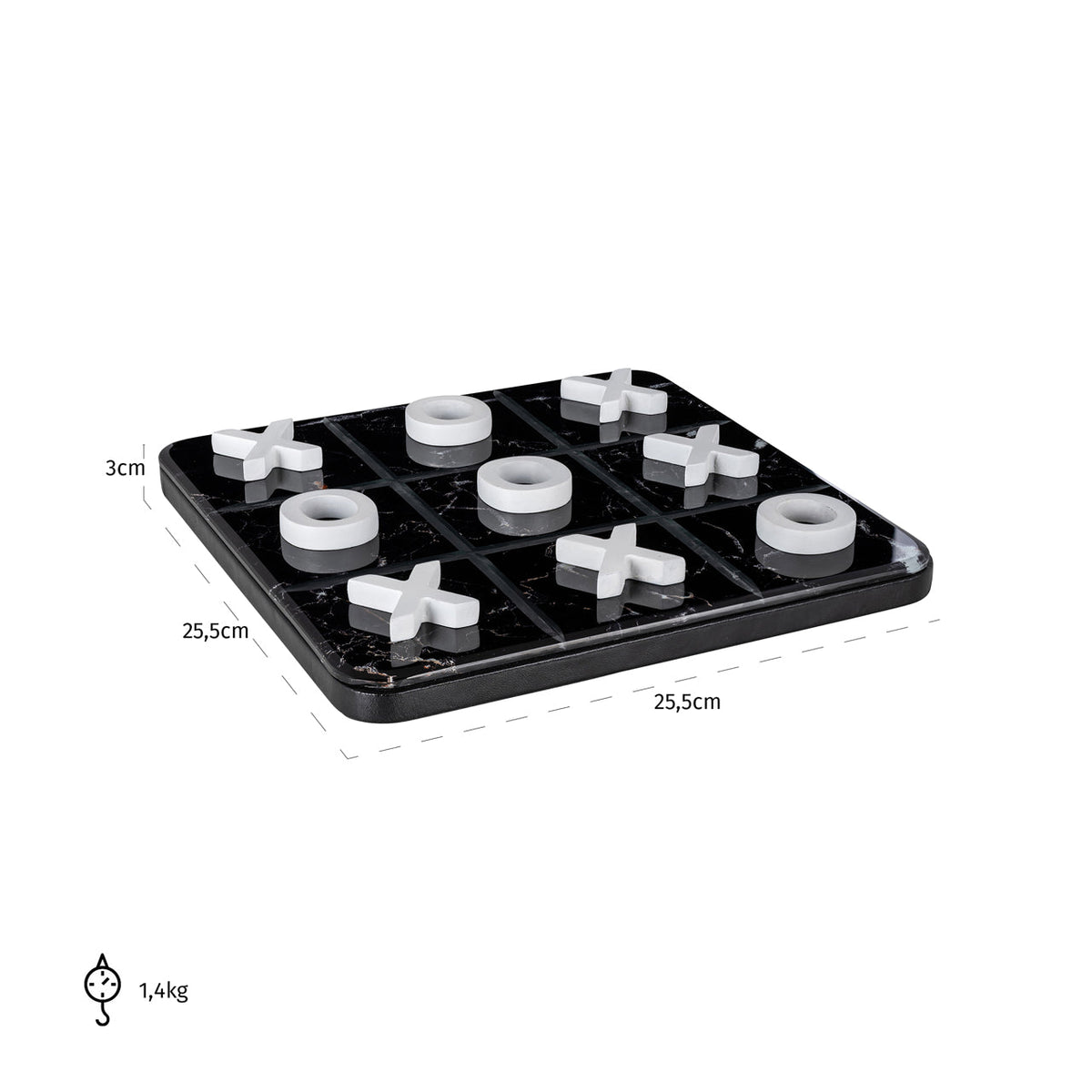 Decorative game Trixi black/white