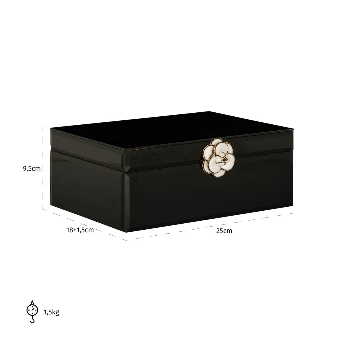 Storage box Vivy black large