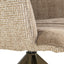 Dining chair Chase cream blockweave swivel