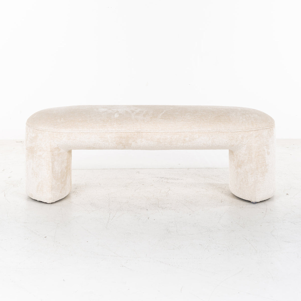 Bench Fargo white chenille