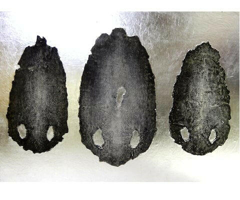 Abstract Black Shagreen Painting.