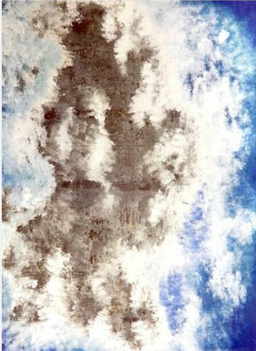 Abstract Blue Sky Painting.