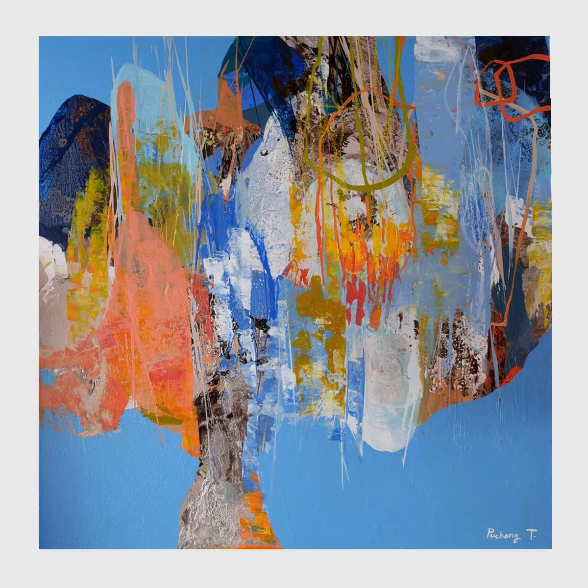 Eccotrading Design London Accessories Abstract Painting Shapes 1 House of Isabella UK