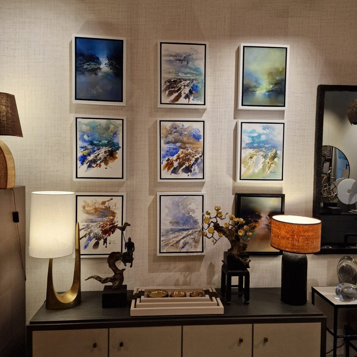 Abstract Paintings set of 3.