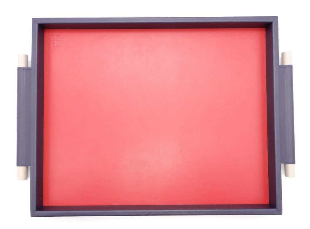 Arlington Tray Navy Leather.